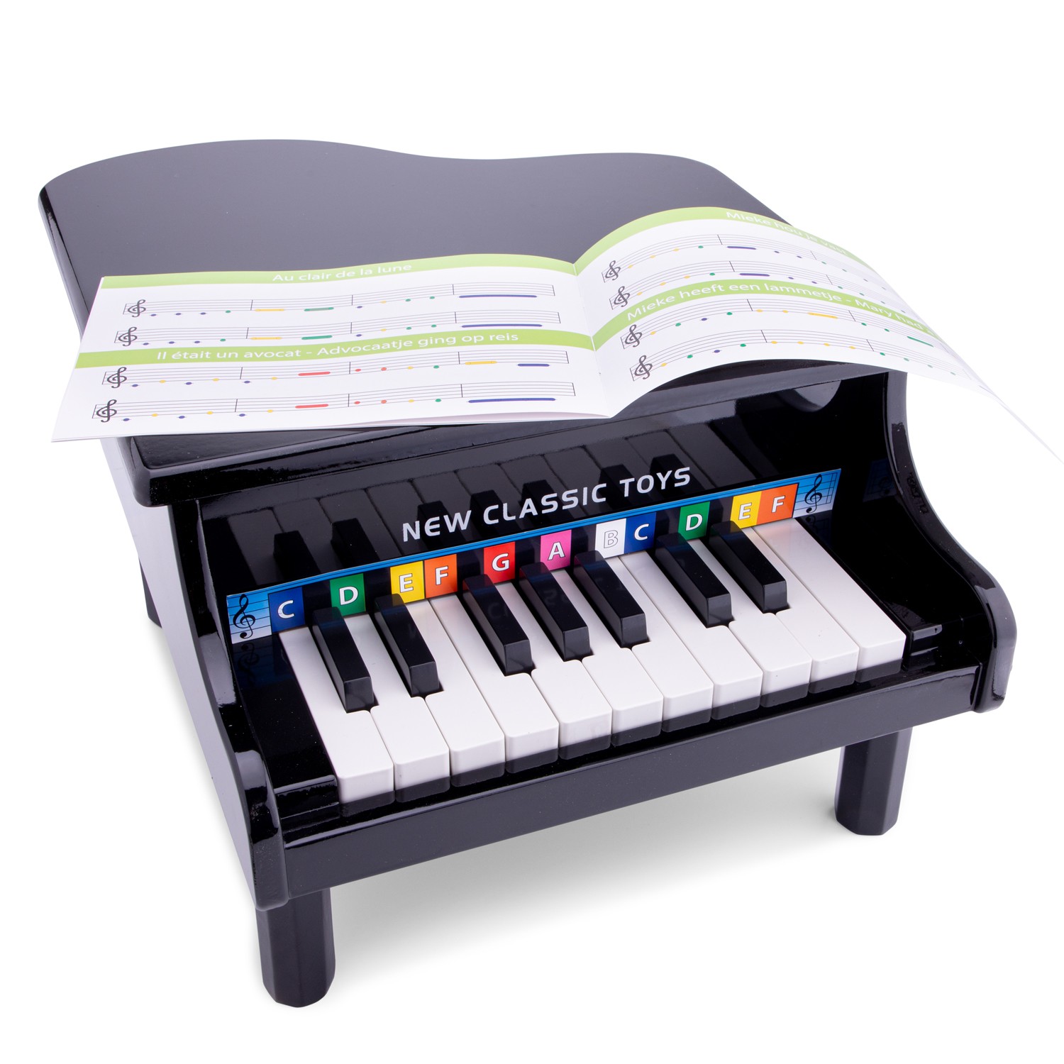 Grand piano - 18 keys - black | New Classic Toys